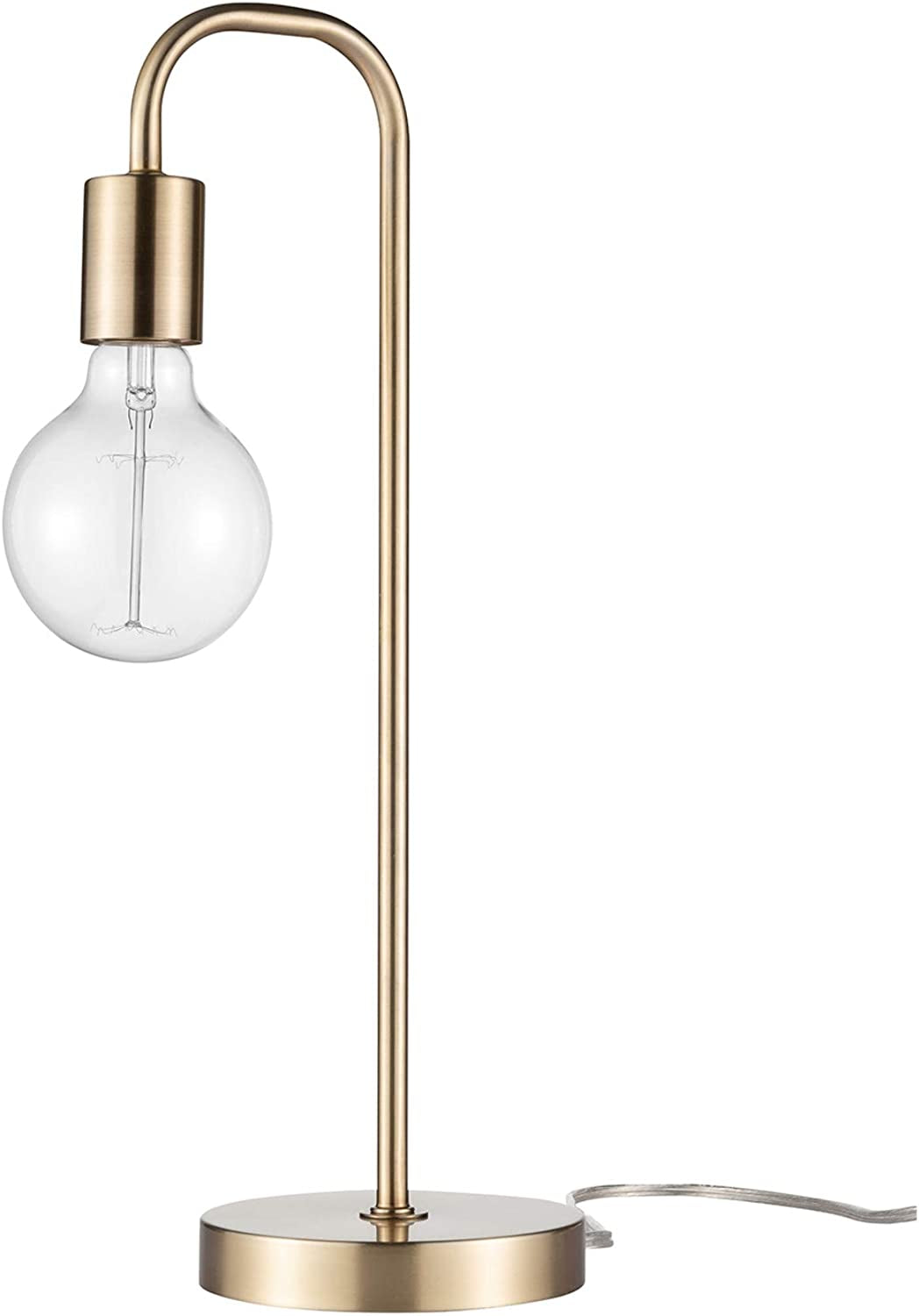 Electric 67433 18" Table Lamp, Matte Brass, Table Lamp for Living Room, Home Décor, Lamps for Bedrooms, Room Décor, Nightstand, Home Improvement, Reading Lamp, E26 Base Socket, Home Décor