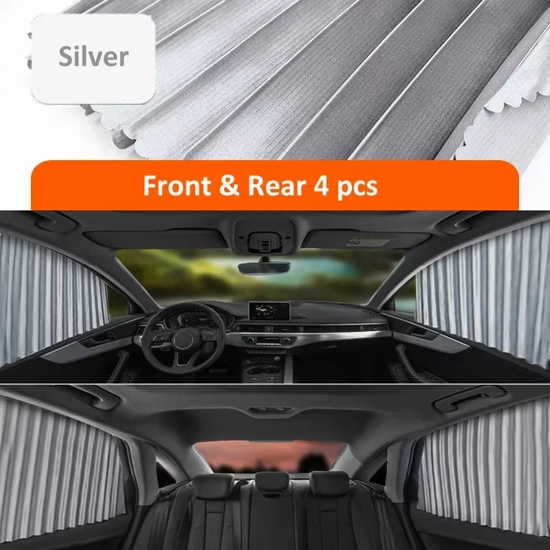 ShadeGuard™ Magnetic Car Window Sunshade – Cool, Private, Protected. InstantlyMagnetic Car Sunshade Window Curtains Auto Window Sun Shade Privacy Sun UV Protection Window Shield Car Interior Accessories