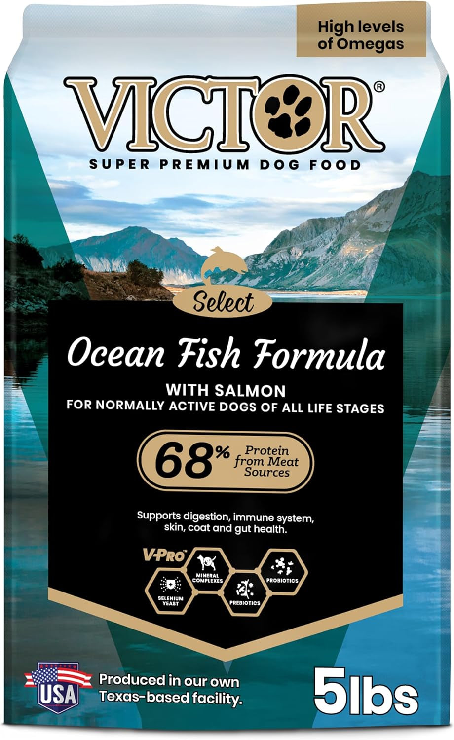 Super Premium Dog Food – Select - Ocean Fish Formula –Gluten Free Dry Dog Food for Normally Active Dogs and All Life Stages