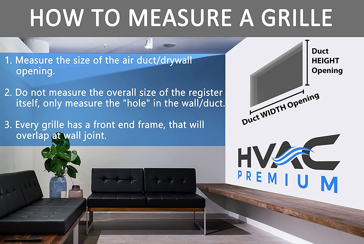 14" X 12" 3-Way AIR Supply Grille - Vent Cover & Diffuser - Flat Stamped Face - White [Outer Dimensions: 15.75"W X 13.75"H]