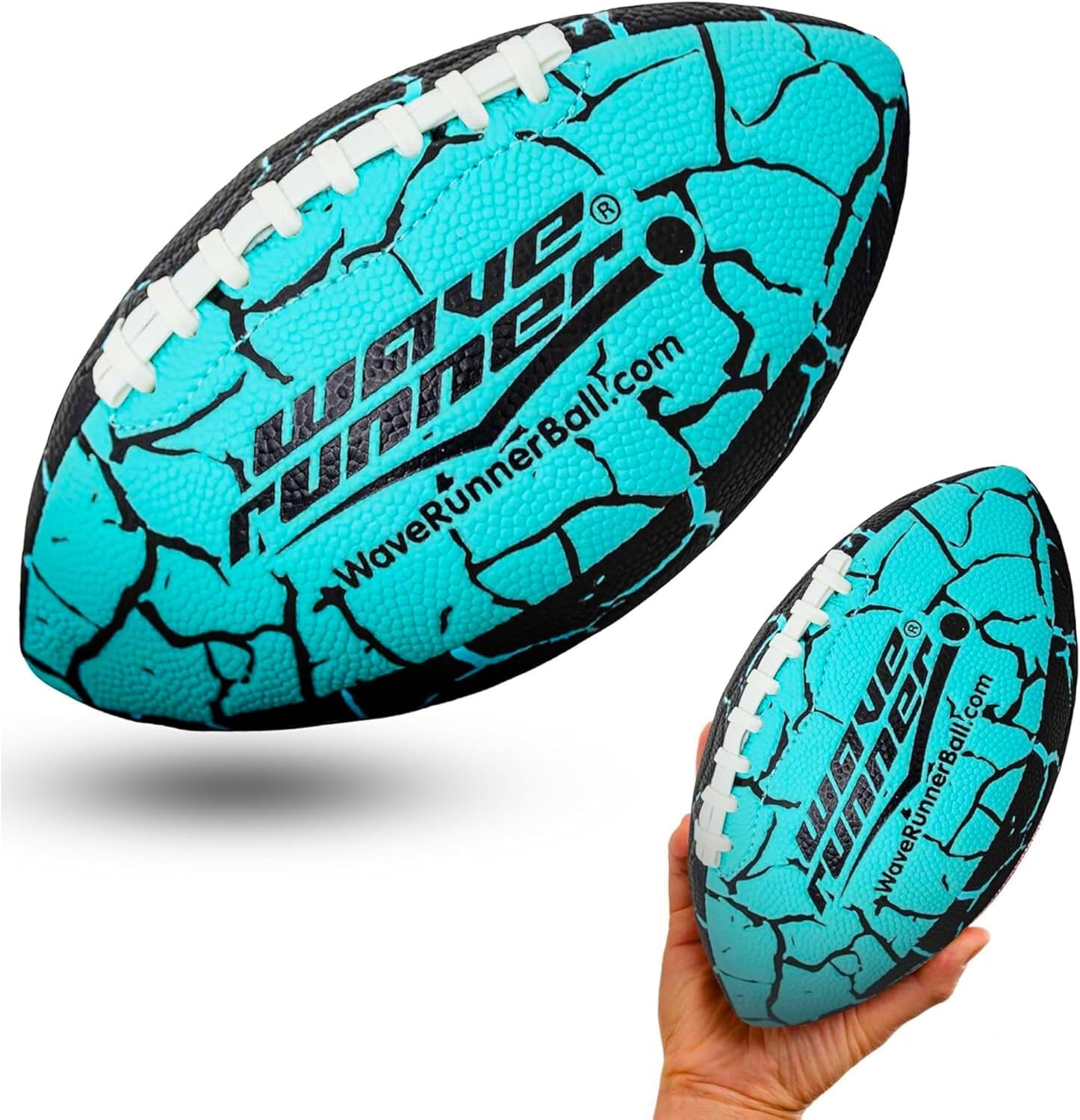 Grip It Waterproof Junior Size Football, 9.25 Size, Durable & Double Laced, Perfect for Beach Accessories, Kids Games, Pool Toys, Outdoor Games, All-Weather Indoor & Outdoor Play